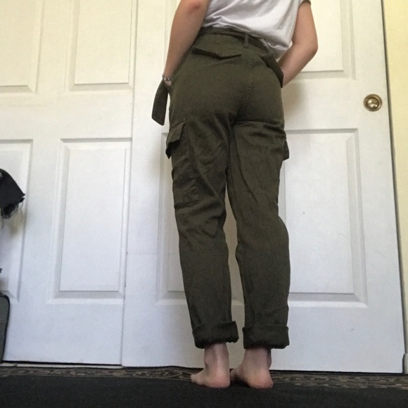 PacSun Olive Green Cargo Pants - Picture 3 of 4